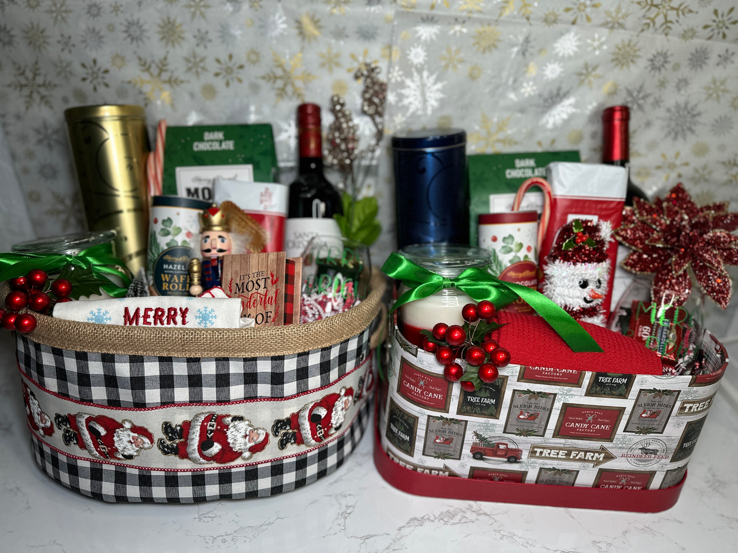 Pre-Order Holiday Basket with wine