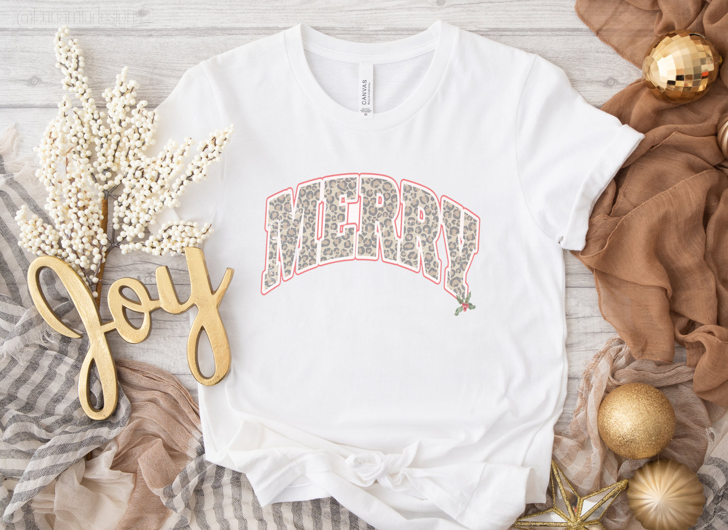 Merry Leopard Tee
