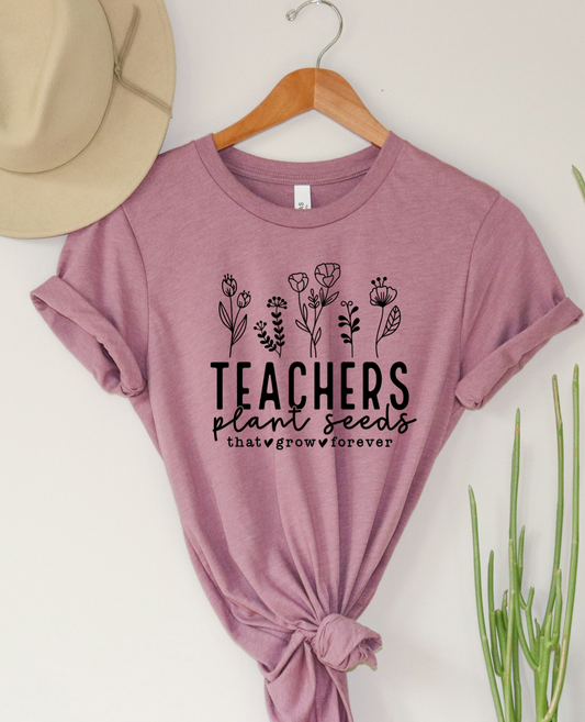 Teachers plant seeds