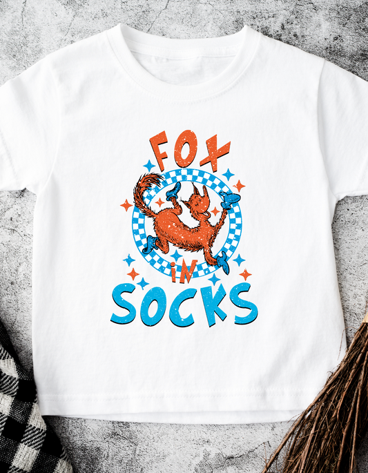 Kids Fox in Sox tee